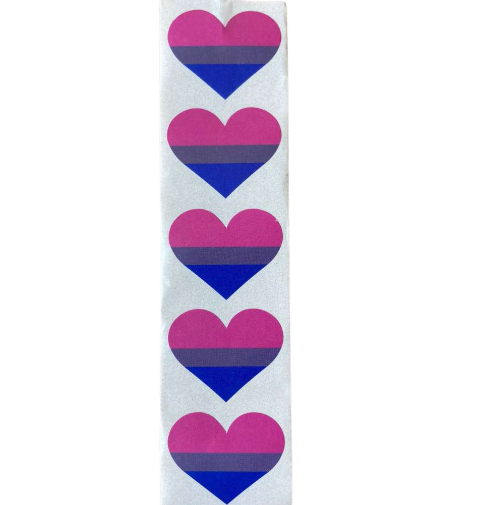 Bisexual Heart Stickers