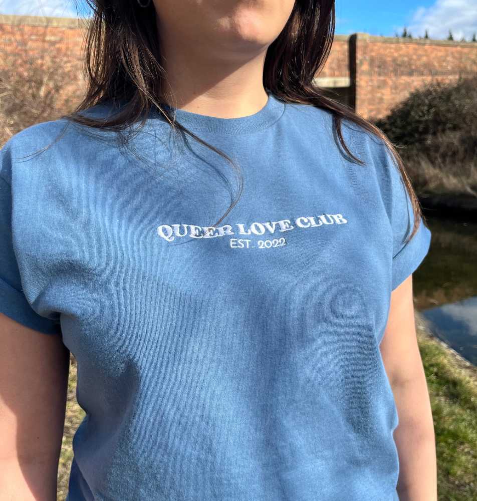 Blue Queer Love Club T-shirt
