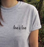 Load image into Gallery viewer, Grey Love is Love T-shirt
