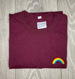 Load image into Gallery viewer, Maroon Rainbow T-shirt
