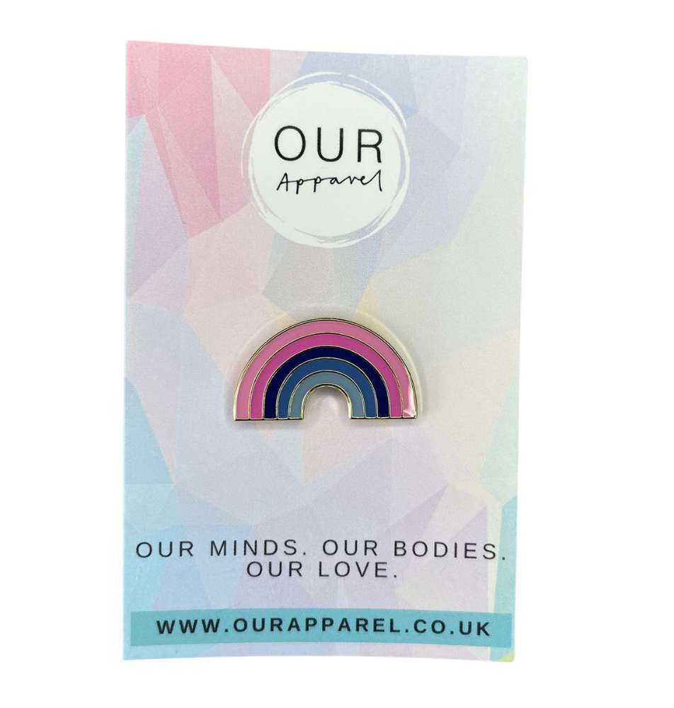 Omnisexual Rainbow Pin Badge
