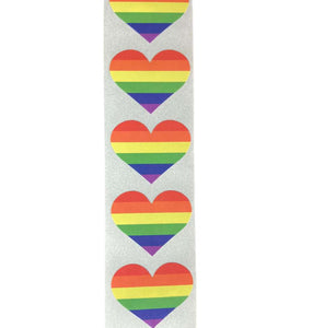 Rainbow Heart Stickers