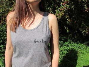 Grey Love is Love Vest